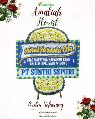 Papan Bunga Duka di Kikim Timur